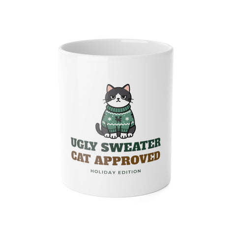 Cat Approved Ugly Christmas Sweater Mug