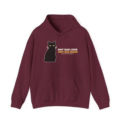 Not Bad Luck, Just a Bad Mood Black Cat Hoodie | Black Cat Gift