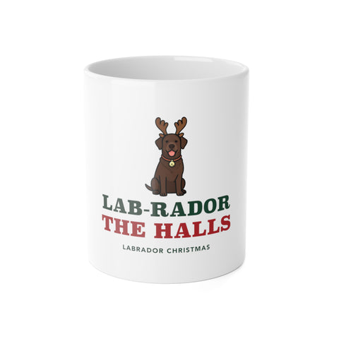 Labrador Christmas Mug | Lab Reindeer Christmas Coffee Cup | Lab Mom Dog Christmas Gift
