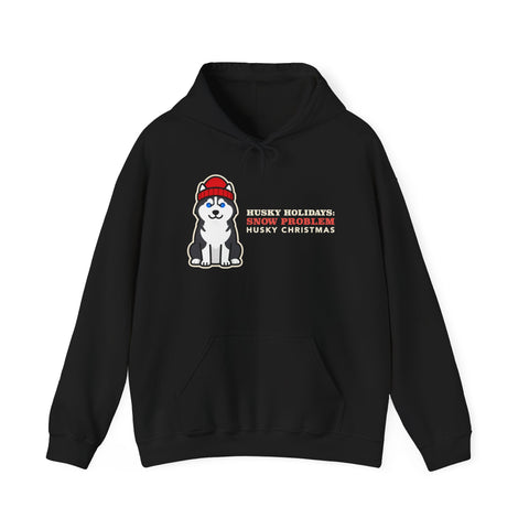 Husky Christmas Hoodie | Siberian Husky Snow Problem Christmas Sweatshirt | Husky Mom Dog Christmas Gift