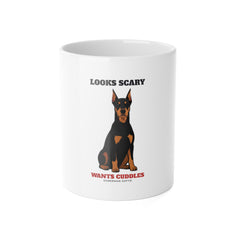 Looks Scary, Wants Cuddles Doberman Mug | Doberman Gift