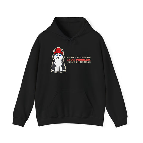 Husky Christmas Hoodie | Siberian Husky Snow Problem Christmas Sweatshirt | Husky Mom Dog Christmas Gift
