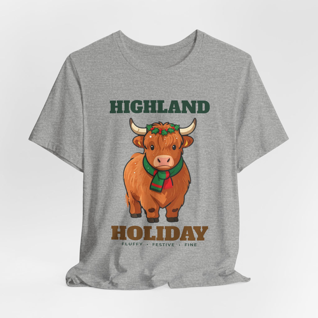 Highland Holiday Cow Christmas Tee