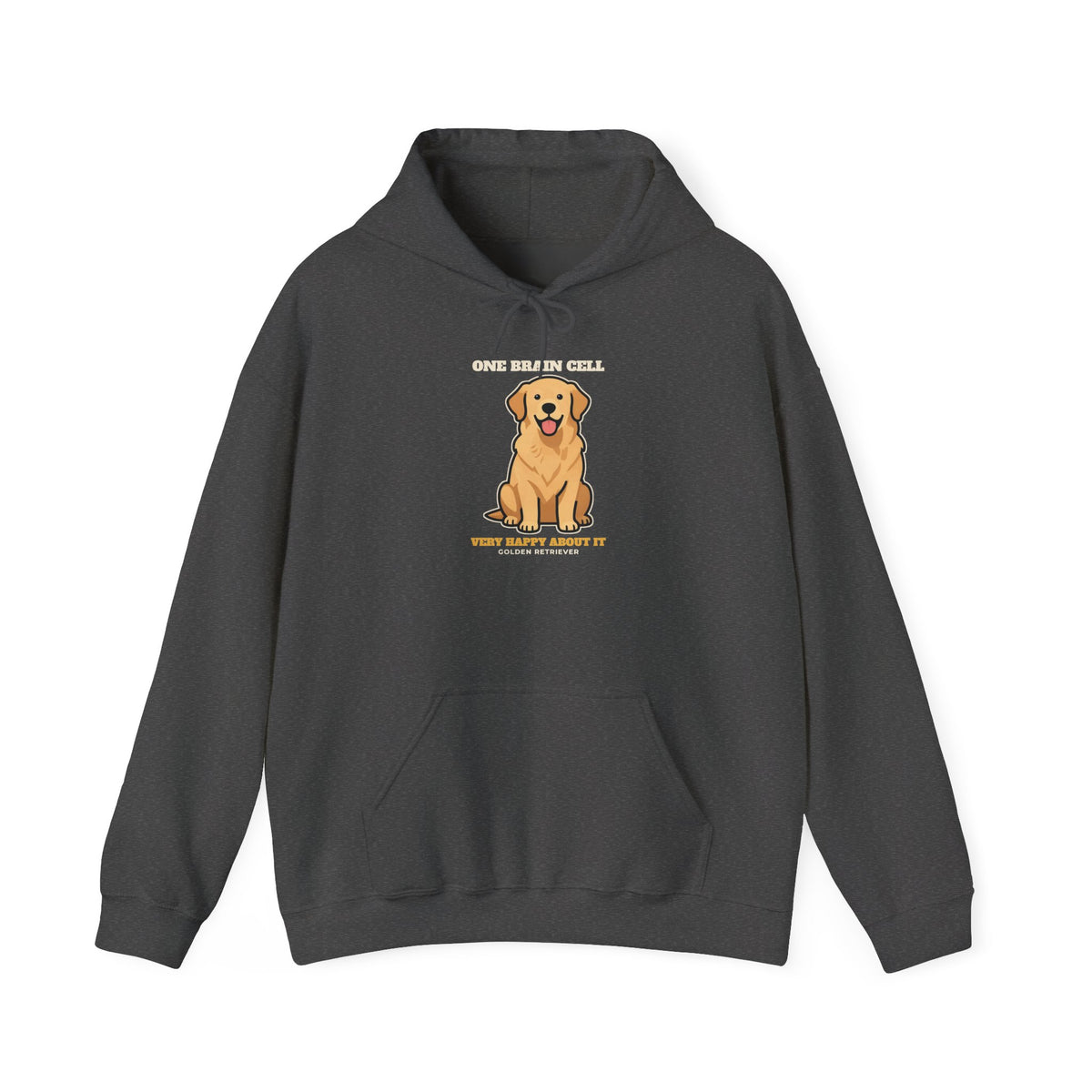 One Brain Cell, Very Happy About It Golden Retriever Hoodie | Golden Retriever Gift