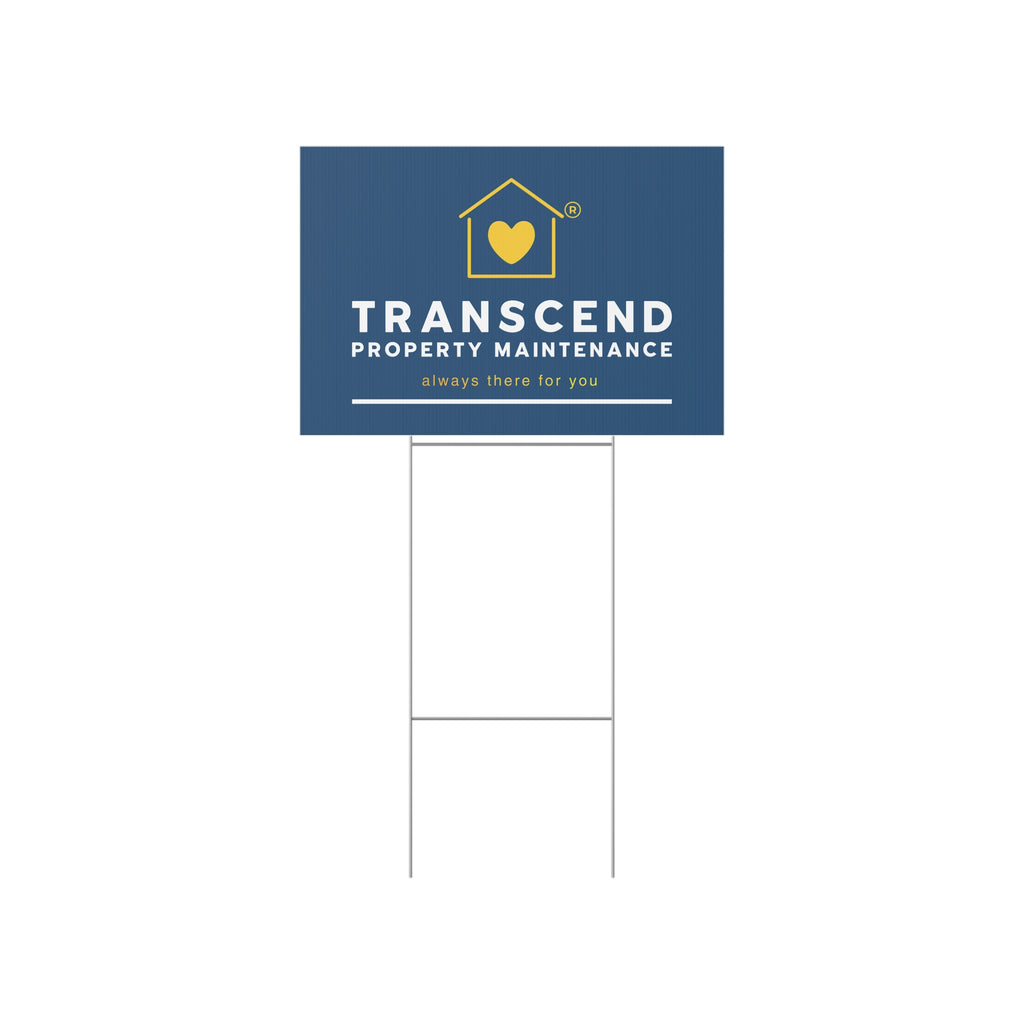 Transcend Property Maintenance Lawn Sign