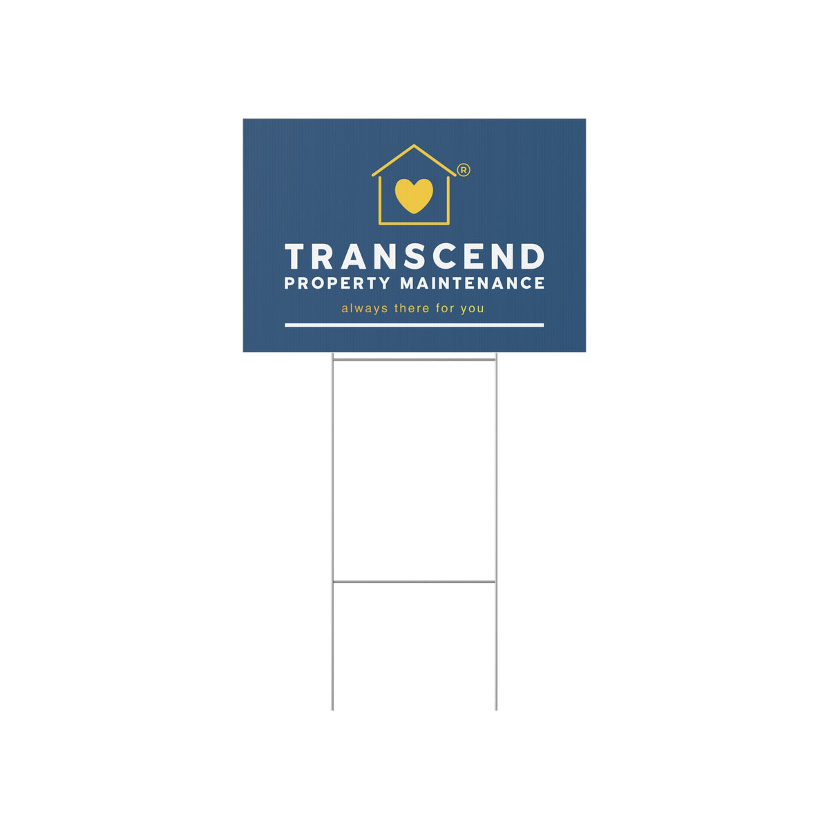 Transcend Property Maintenance Lawn Sign