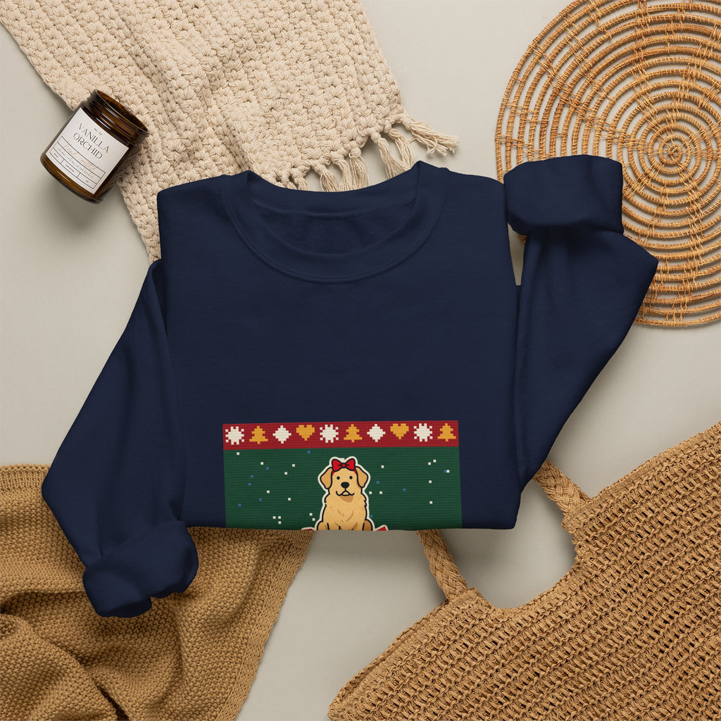 Santa Paws Ugly Christmas Sweater Crewneck Sweatshirt