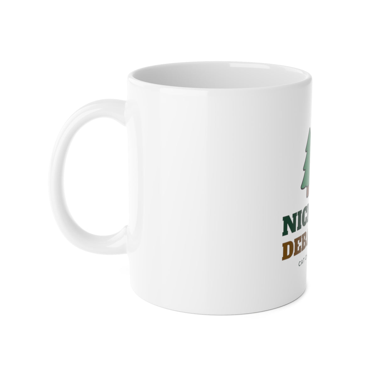 Nice List? Debatable Cat Christmas Mug