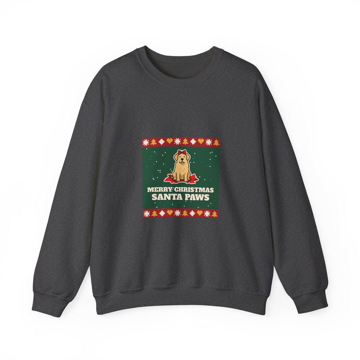 Santa Paws Ugly Christmas Sweater Crewneck Sweatshirt