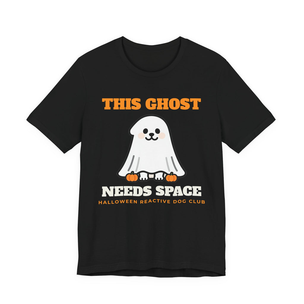 Halloween Dog Shirt - This Ghost Needs Space Tee - original t-shirt design by Pastime Goods