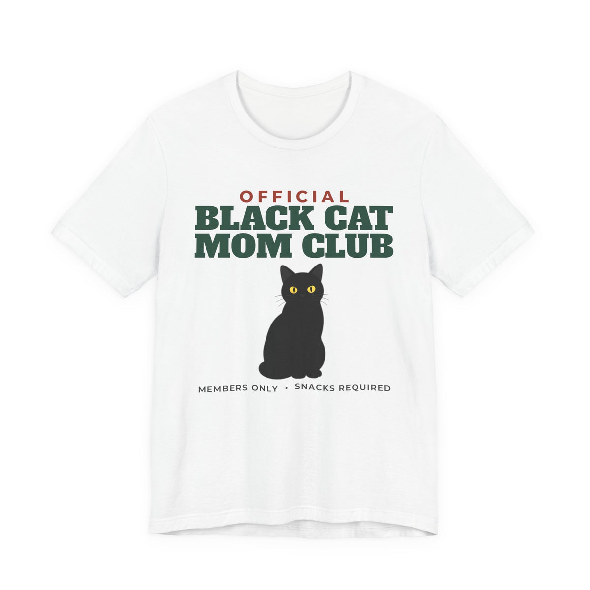 Official Black Cat Mom Club Tee | Black Cat Mom Gift