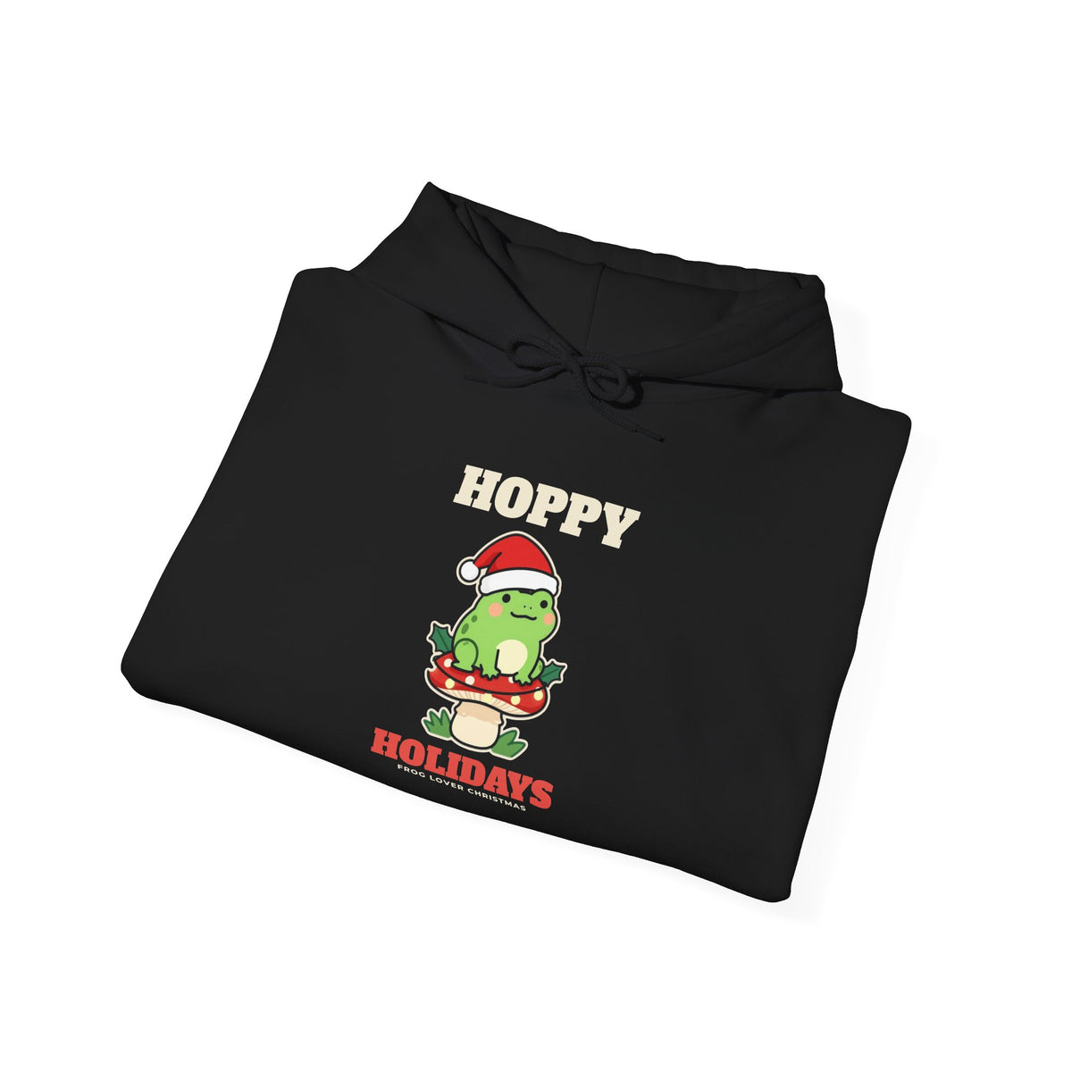 Hoppy Holidays Frog Christmas Hoodie
