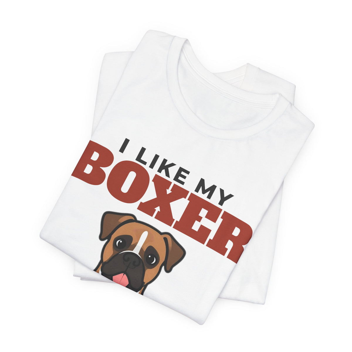 I Like My Boxer, Cold Beer and Maybe 3 People Tee | Funny Boxer Dad Gift