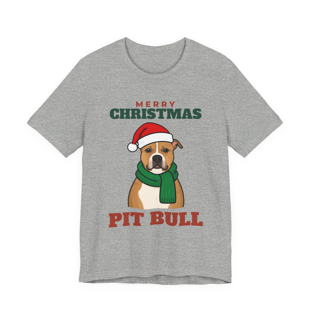 Christmas Pit Bull Tee | Merry Christmas Pit Bull Gift