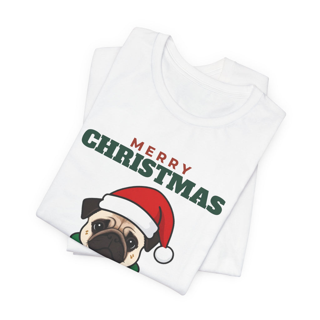 Christmas Pug Tee | Merry Christmas Pug Gift