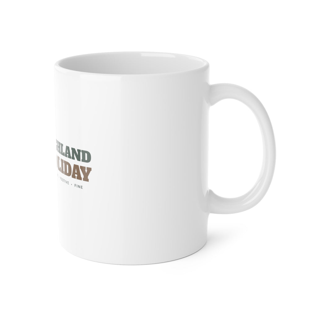 Highland Holiday Cow Christmas Mug