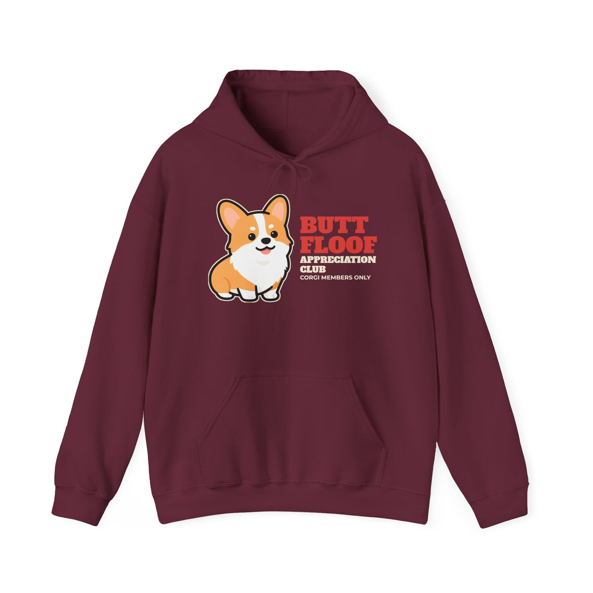 Butt Floof Appreciation Club Corgi Hoodie - corgi mom and dad gift sweatshirt (photo 2)