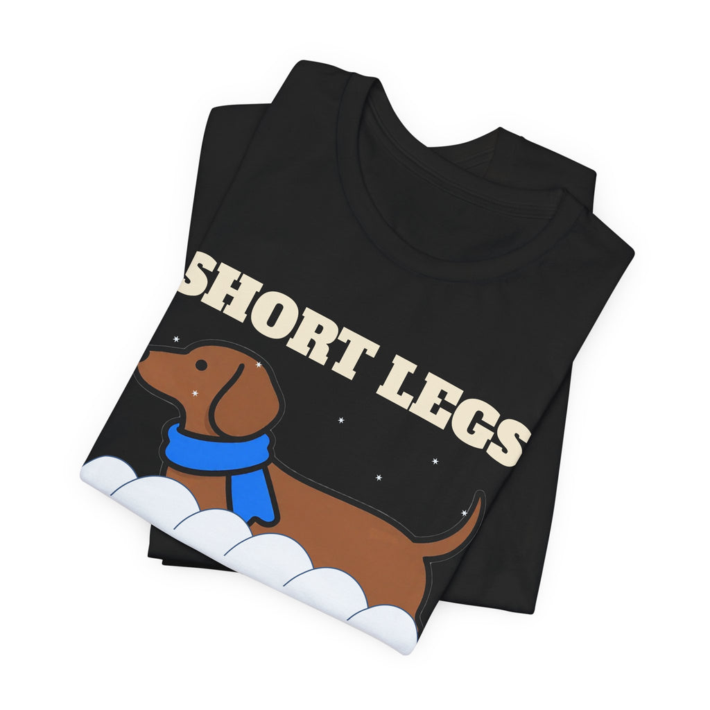 Dachshund Christmas Shirt - Short Legs, Deep Snow Tee - product photo 4, dachshund gift by Pastime Goods