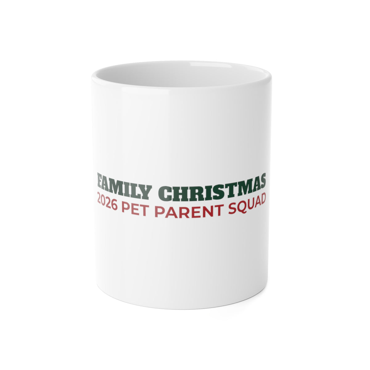 Family Christmas 2026 Pet Parent Squad Mug