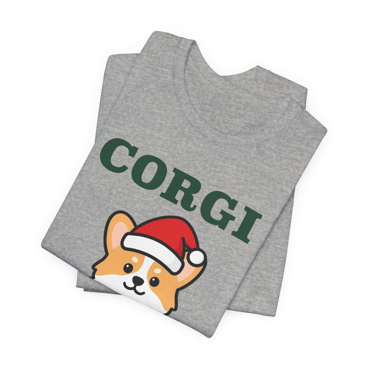 Corgi Christmas Shirt | Corgi Santa Hat Christmas Tee | Corgi Mom Dog Christmas Gift