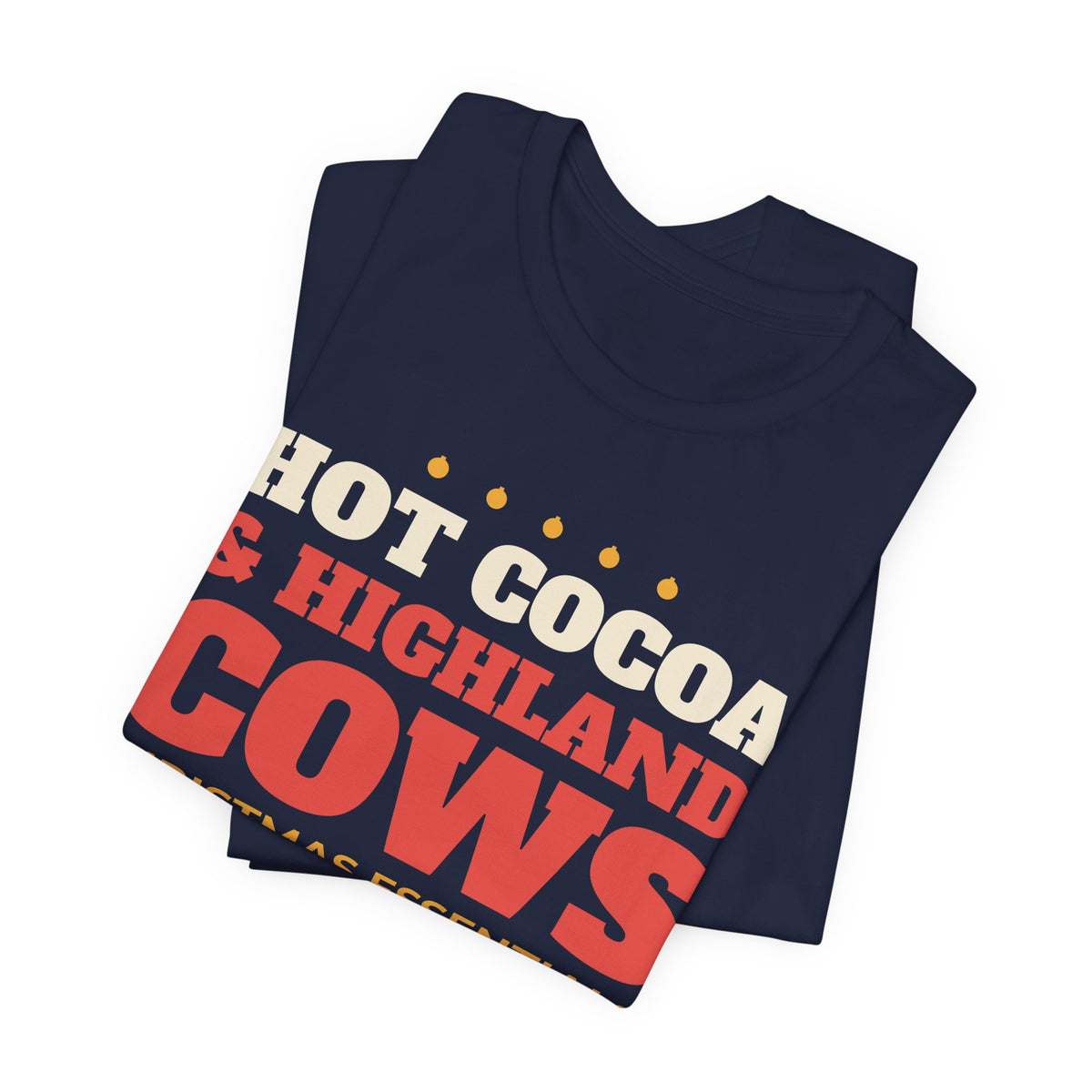 Hot Cocoa and Highland Cows Christmas Tee