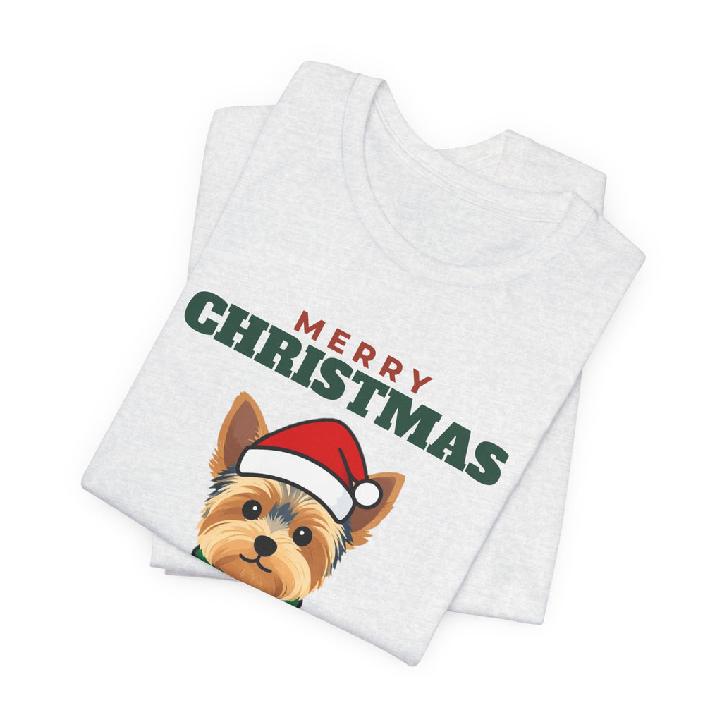 Christmas Yorkie Tee | Merry Christmas Yorkie Gift