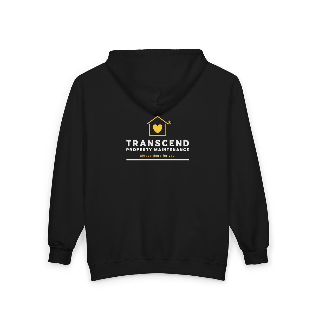 Transcend Property Maintenance Full-Zip Hoodie (Black)