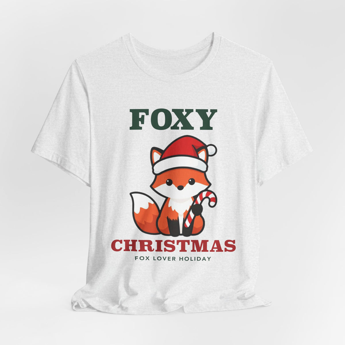 Fox Christmas Shirt | Cute Fox Santa Hat Christmas Tee | Fox Lover Christmas Gift