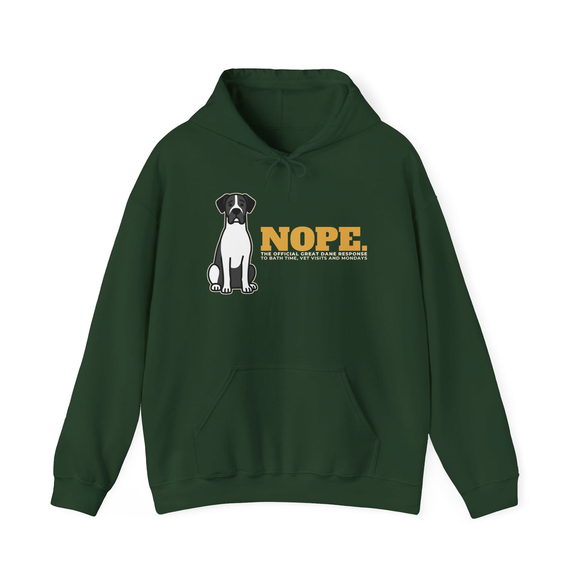 Nope. Funny Great Dane Hoodie | Great Dane Lover Gift