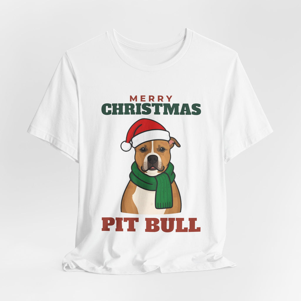 Christmas Pit Bull Tee | Merry Christmas Pit Bull Gift