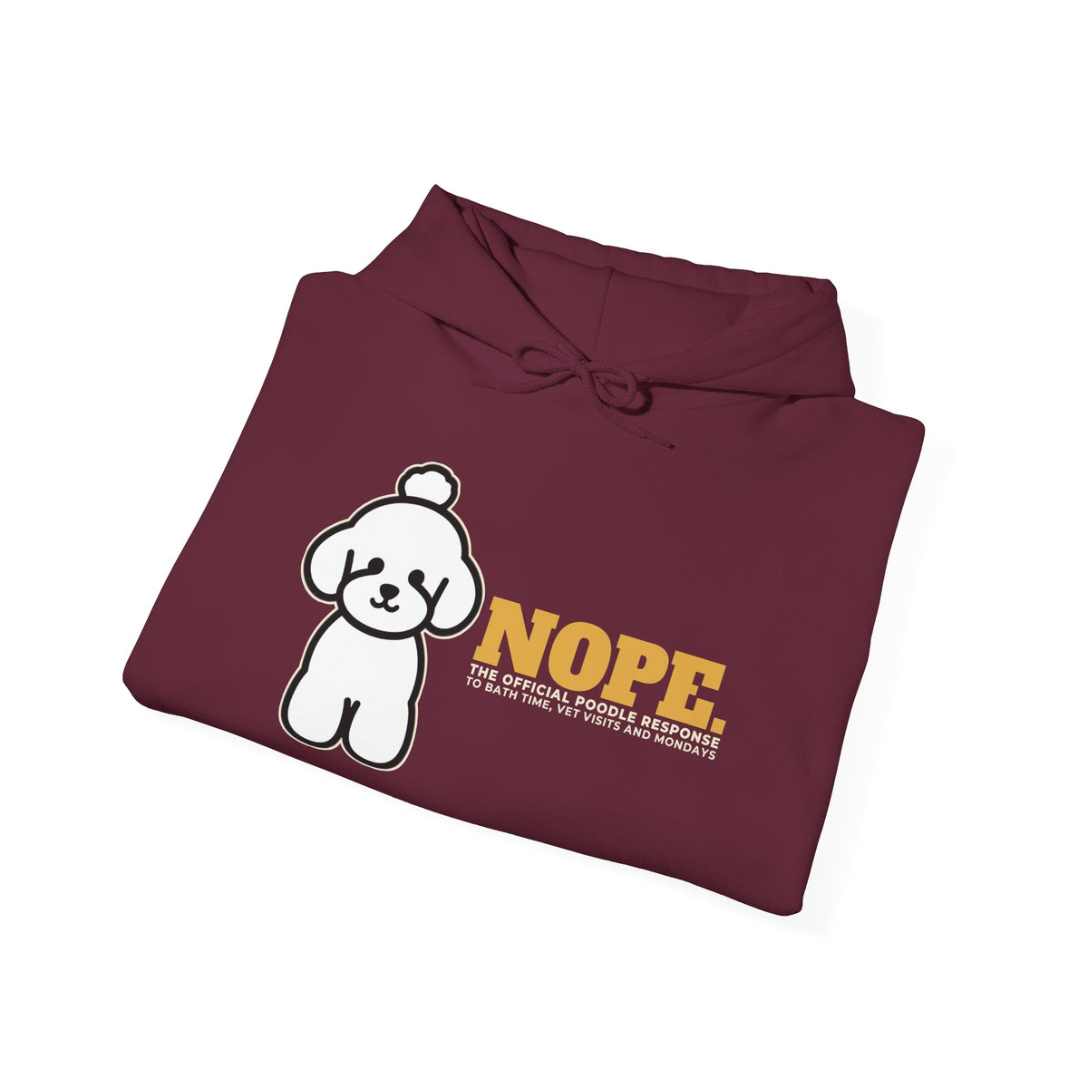 Nope. Funny Poodle Hoodie | Poodle Lover Gift