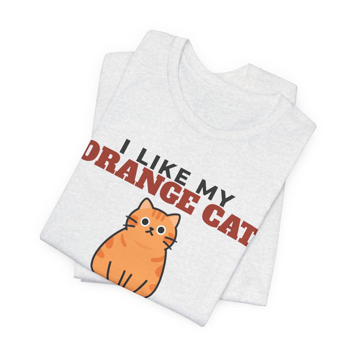I Like My Orange Cat, Cold Beer and Maybe 3 People Tee | Funny Orange Cat Dad Gift