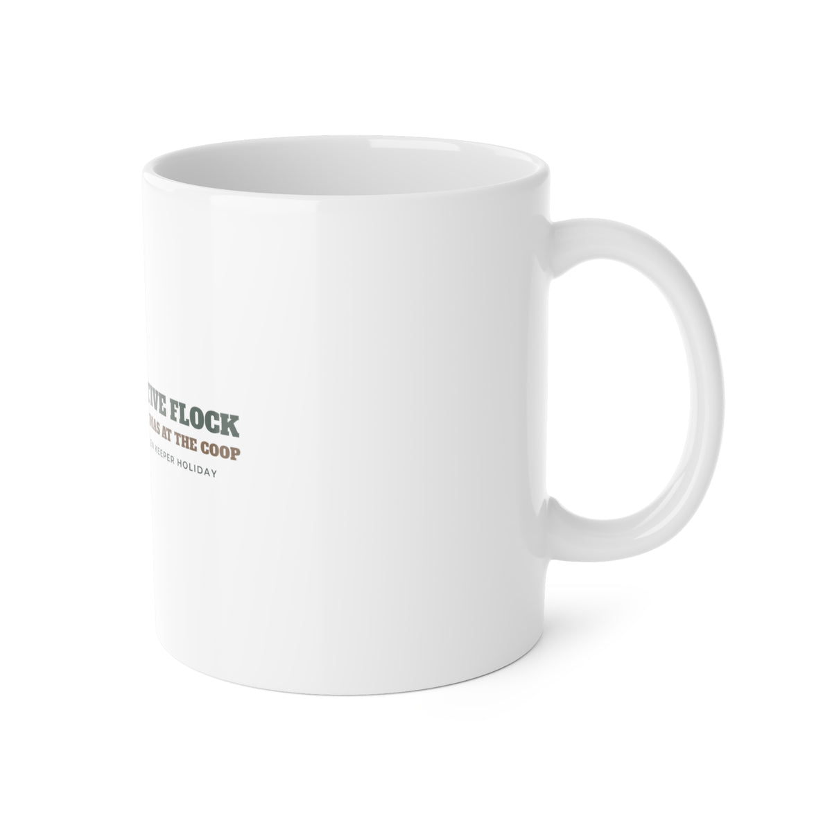 Festive Flock Chicken Christmas Mug