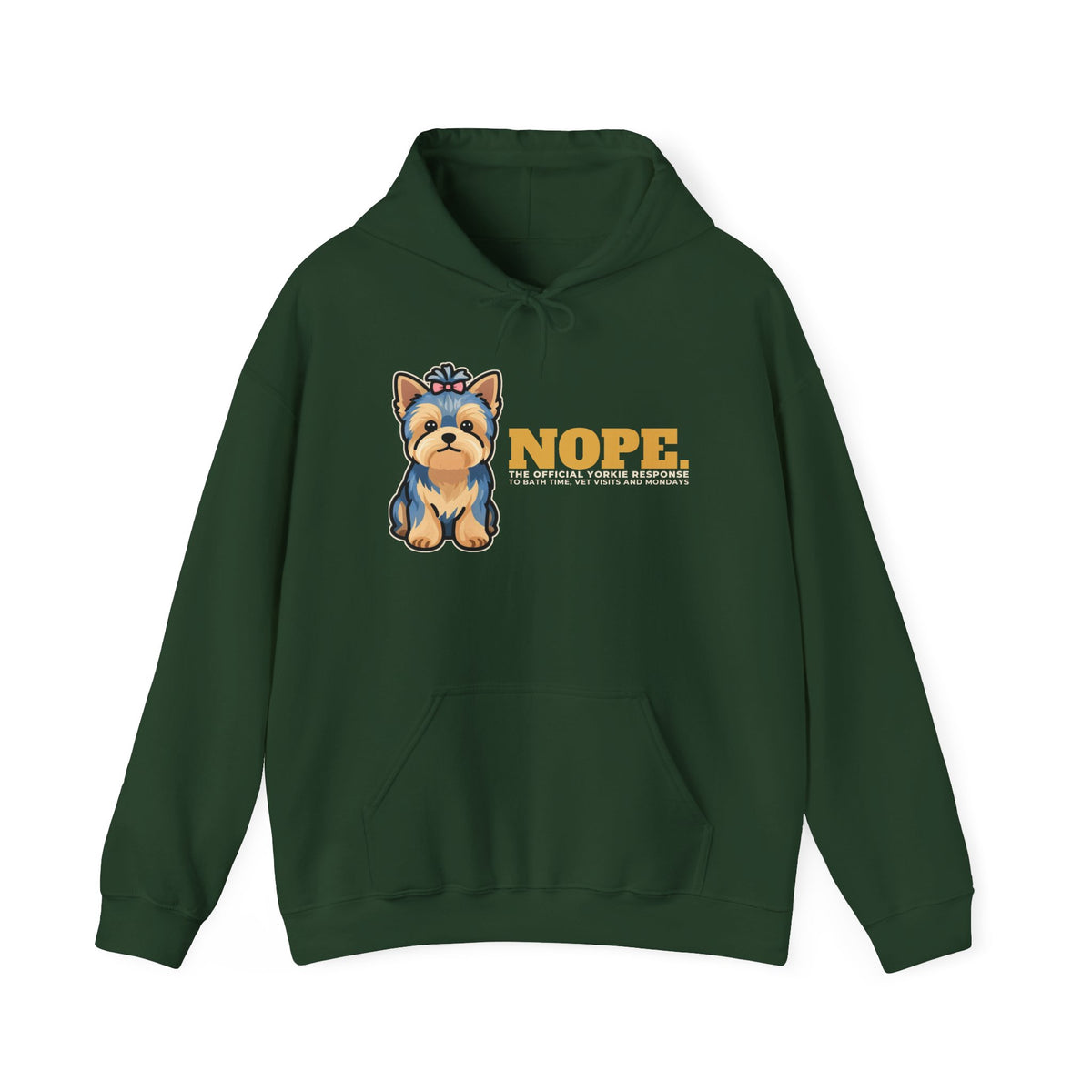 Nope. Funny Yorkie Hoodie | Yorkie Lover Gift