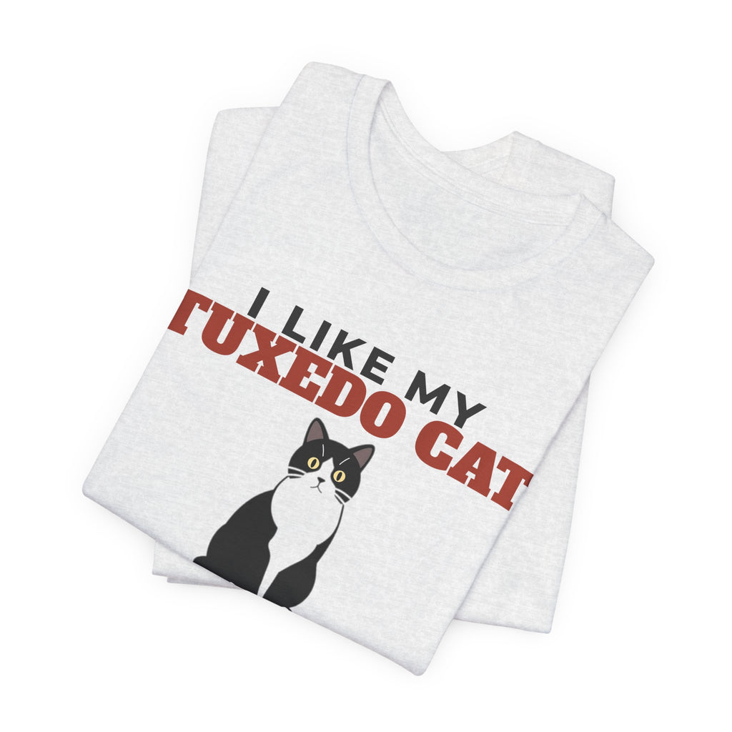 I Like My Tuxedo Cat, Cold Beer and Maybe 3 People Tee | Funny Tuxedo Cat Dad Gift