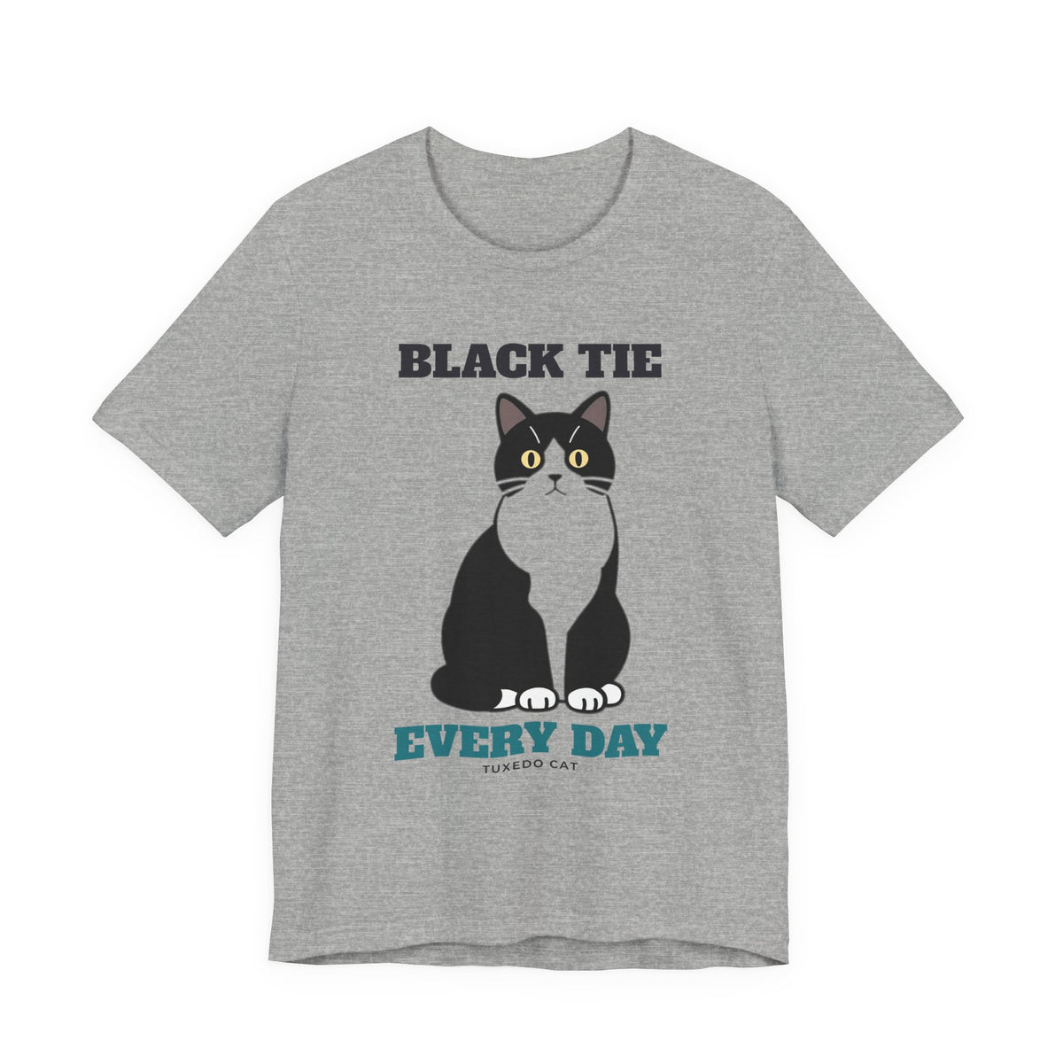 Black Tie Every Day Tuxedo Cat Tee | Tuxedo Cat Gift