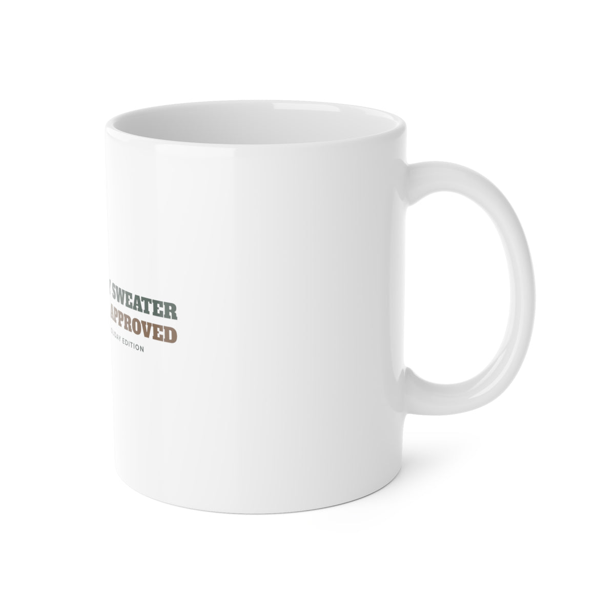 Cat Approved Ugly Christmas Sweater Mug