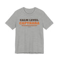 Capybara Tee with the Calm Level design in athletic heather