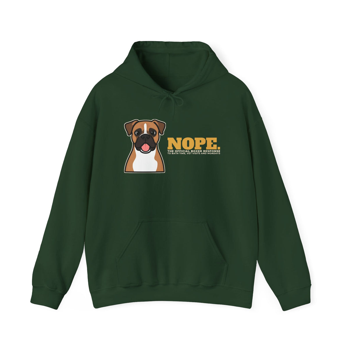 Nope. Funny Boxer Hoodie | Boxer Lover Gift