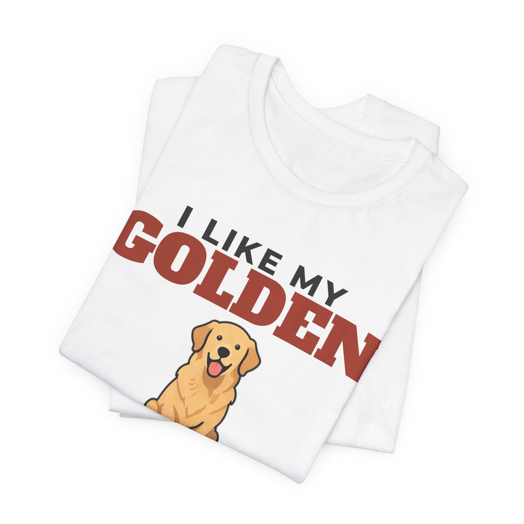 I Like My Golden Retriever, Cold Beer and Maybe 3 People Tee | Funny Golden Retriever Dad Gift