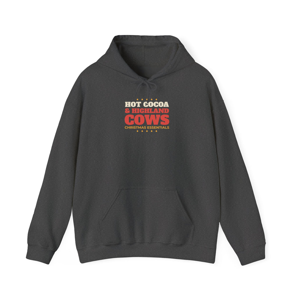 Hot Cocoa and Highland Cows Christmas Hoodie