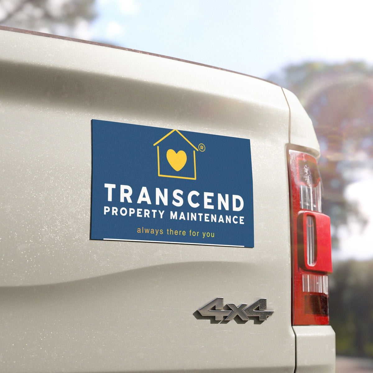 Transcend Property Maintenance Car Magnet