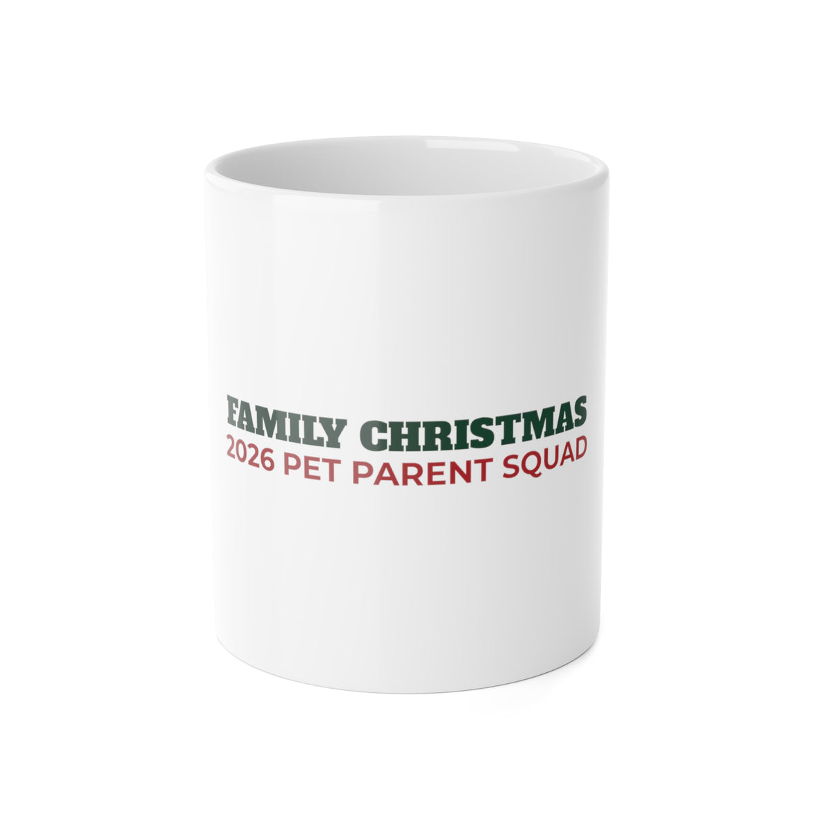 Family Christmas 2026 Pet Parent Squad Mug - original mug design by Pastime Goods