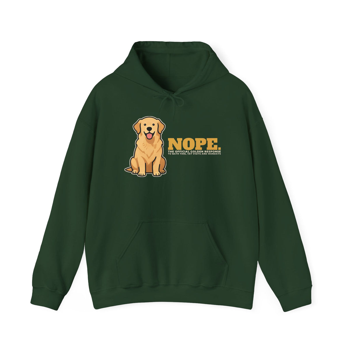 Nope. Funny Golden Retriever Hoodie | Golden Retriever Lover Gift
