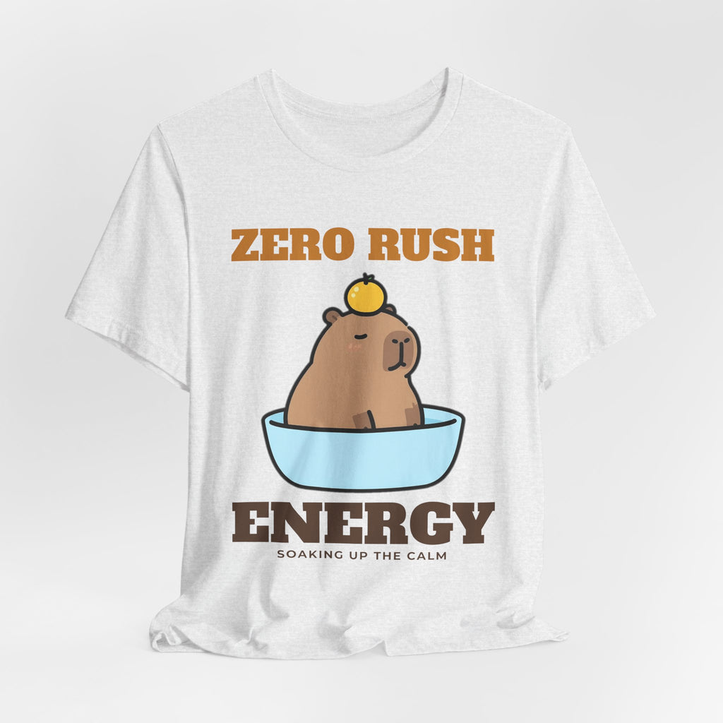 Capybara Shirt - Zero Rush Energy Tee | Capybara Lover Gift