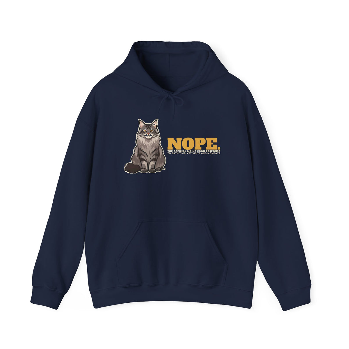 Nope. Funny Maine Coon Hoodie | Maine Coon Lover Gift