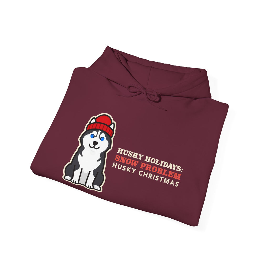 Husky Christmas Hoodie | Siberian Husky Snow Problem Christmas Sweatshirt | Husky Mom Dog Christmas Gift