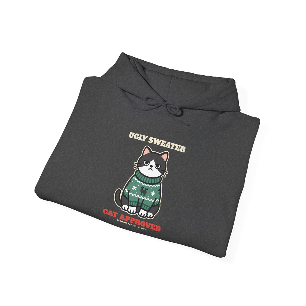 Cat Approved Ugly Christmas Sweater Hoodie