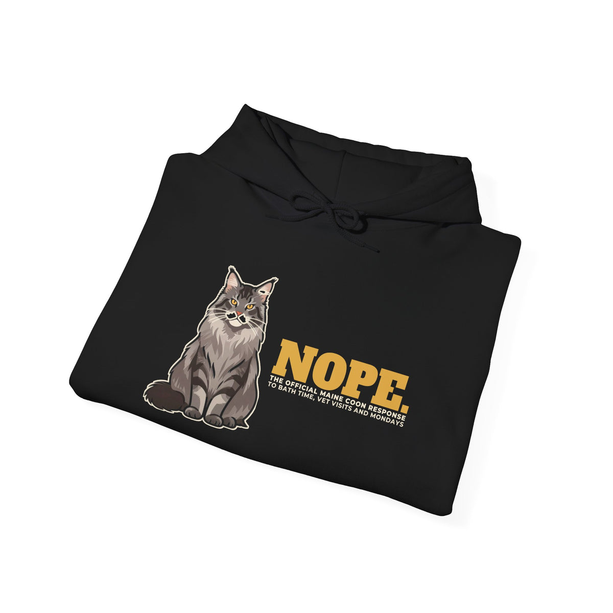 Nope. Funny Maine Coon Hoodie | Maine Coon Lover Gift