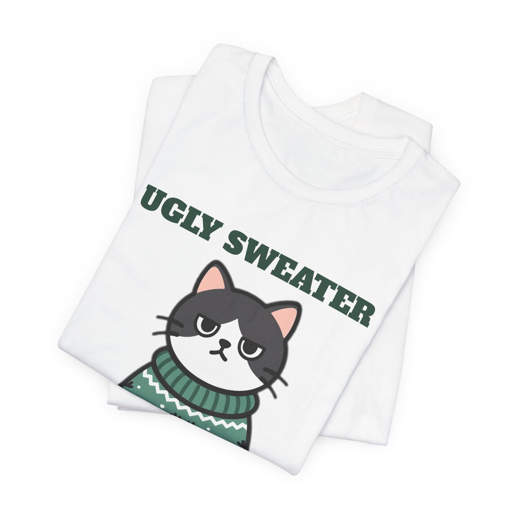 Cat Approved Ugly Christmas Sweater Tee